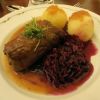Beef roulade with red cabbage