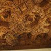 Carved cedar wood ceiling