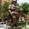 Zsofi with Roman Warrior (Botero)