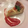 Lithuanian cheese cake with berries