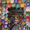 Colorful souk shop
